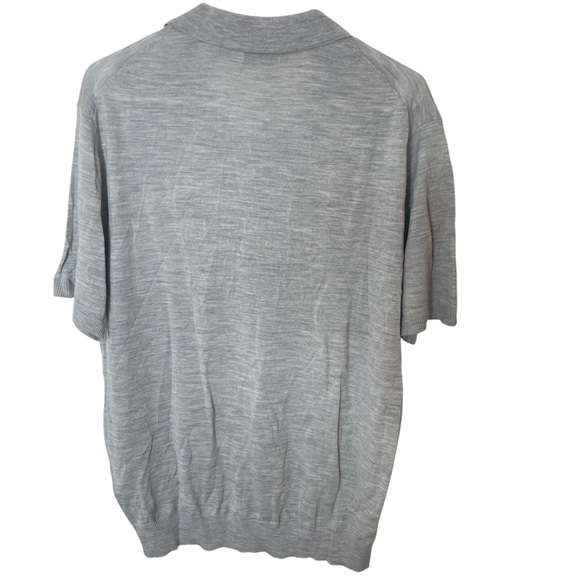 NEW Collars & Co Gray Bellagio Buttonless Short Sleeve
Merino Polo Extra Large - Picture 3 of 7